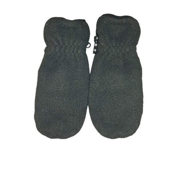 LLBEAN black fleece mittens size small - Picture 1 of 4